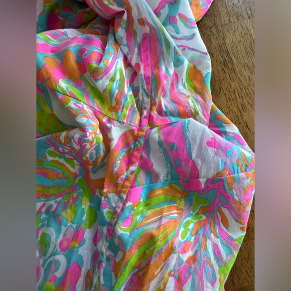 Lilly Pulitzer Jupiter Island Tunic SZ M Scuba To Cuba - Picture 13 of 16